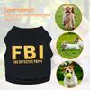 Dog T Shirt Cotton Dog T-shirt The Detective Puppy Dog Shirt Pet Dog Summer Clothes From Size S To L Male Dog Clothes