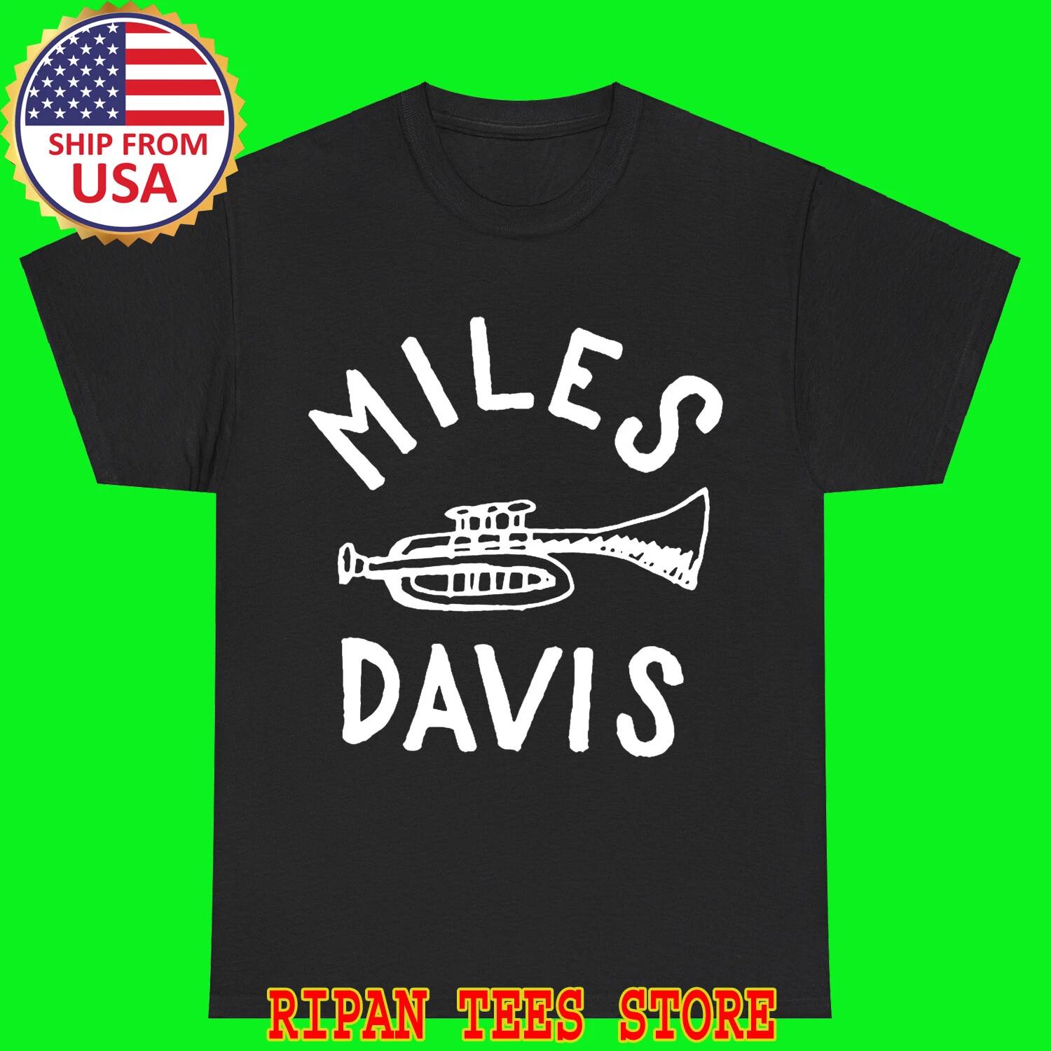 Miles Davis Black T-Shirt Tee Top Unisex S
