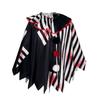 Horror Clown Cosplay Costume Halloween Women's Black and White Cloak Masquerade Adult Cosplay Role-Playing Costume