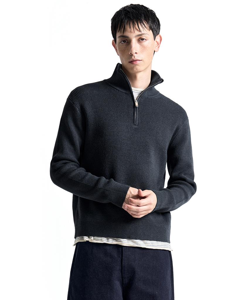 COSTUME O’CLOCK Daily Slim Fit Half Zip Knit 6 Color Cooskt076