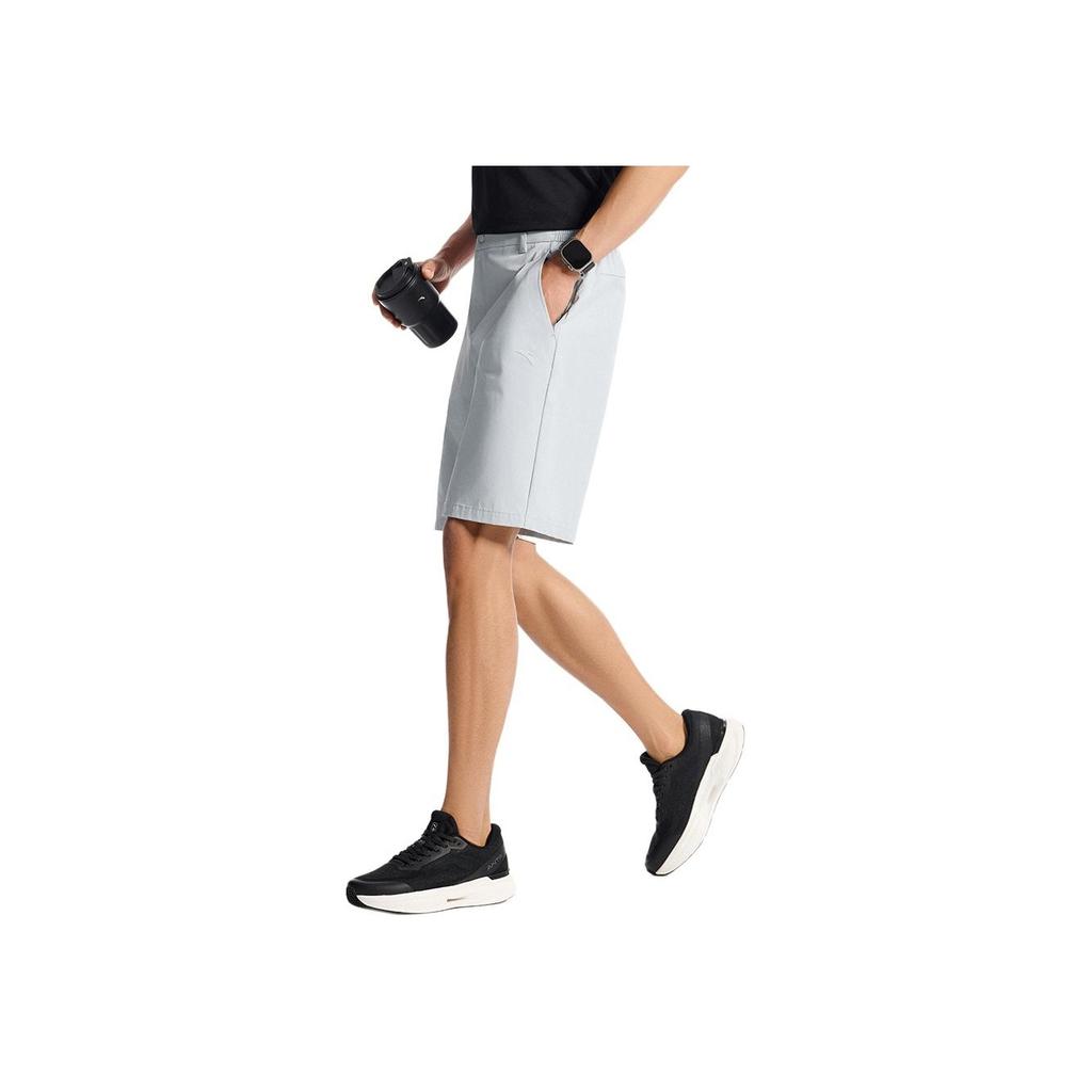 Anta Comfortable Simple Versatile Slim Fit Breathable Sports Casual Shorts Men Shorts Cloud-Gray 952527515-1