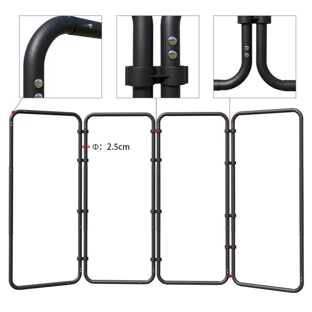 2.4x4M 7.87x13.12FT Large Collapsible Backdrop Stand Heavy Duty with Green Backdrop Green Screen Backdrop Kit with