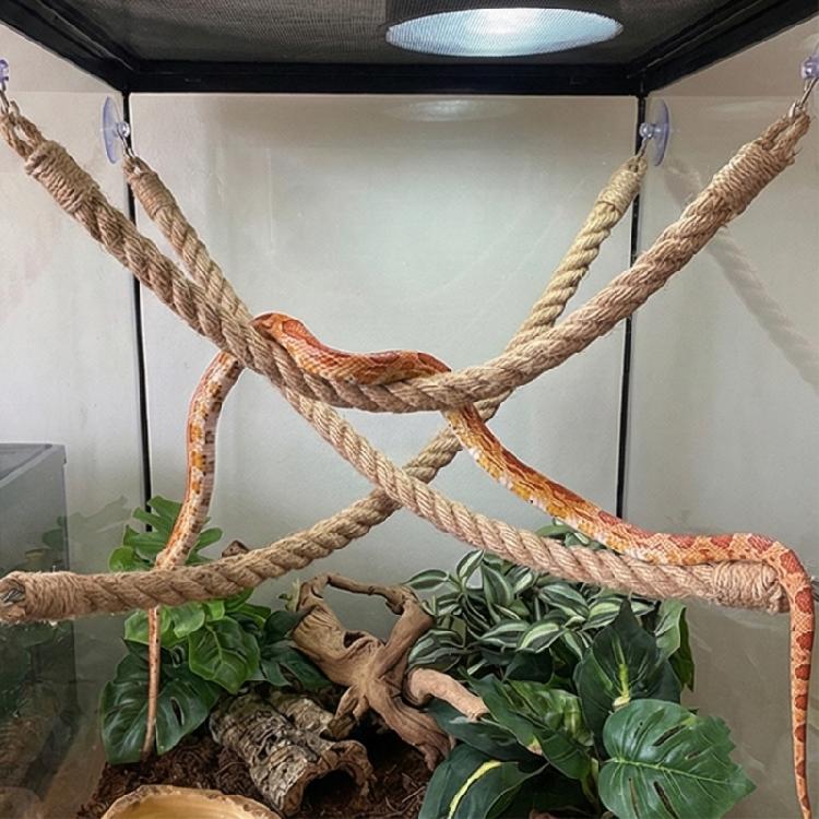 Hanging Rope Small Animal Climbing Toy for Lizards Snake Enclosure Exercise Rope for Reptiles Engagement Tanks Decoration