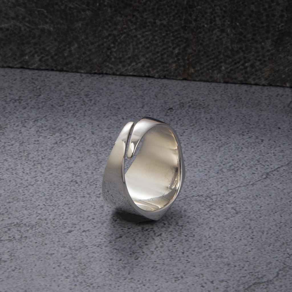 [Yooping] Sterling Silver 925 Ring, One Size Fits All, Retro Craftsmanship, Stylish and Cool, Unisex, A-Style