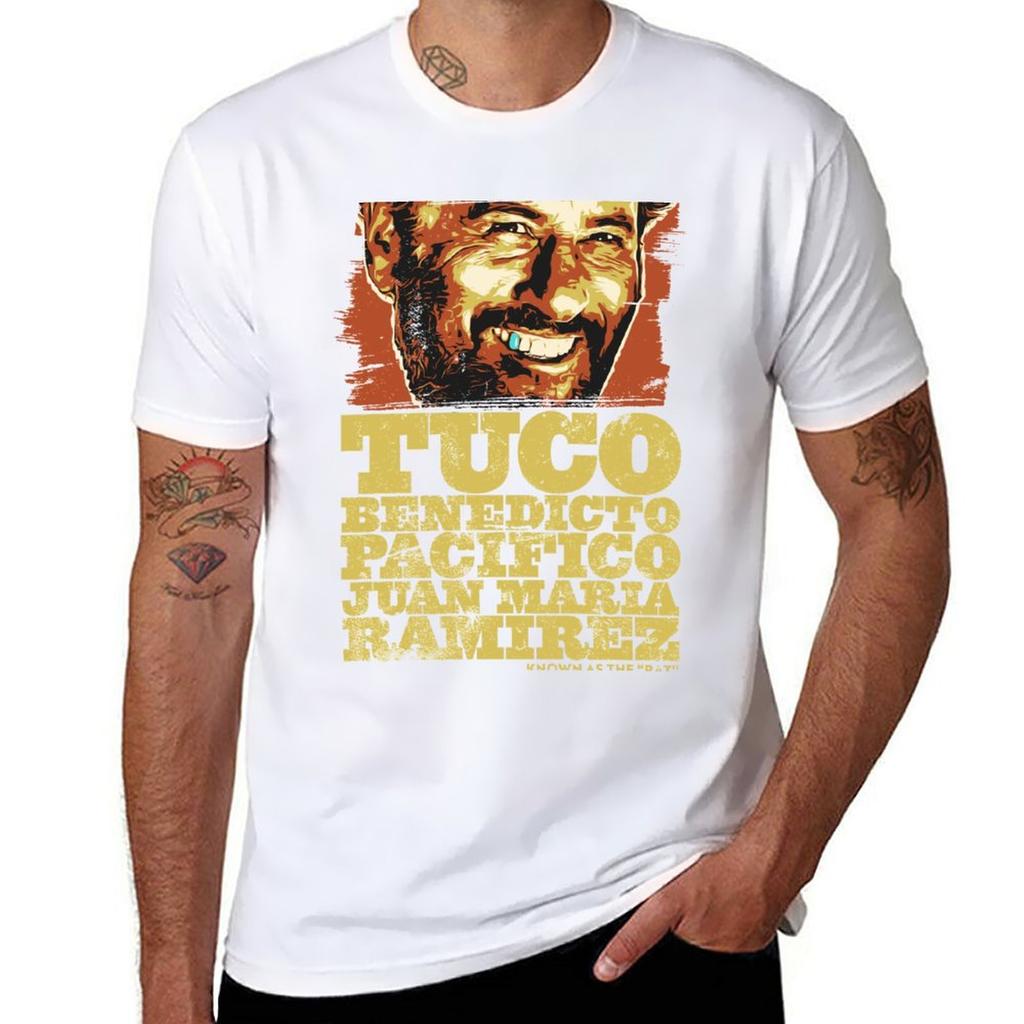 Tuco Benedicto Pacifico Juan Maria Ramirez The Good The Bad and The Ugly T-shirt sublima plusstorlekar smal passform t-shirts för män
