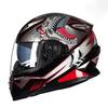 Full Face Motorcycle Helmet Dual Lens Winter Safety Anti-Fog Waterproof Motocross HelmetRiding Motorbike Helmet Men Women DOT
