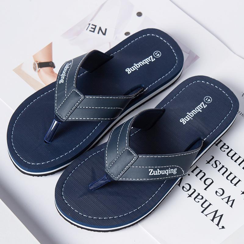 

2025 Men s Quick-Dry EVA Non-Slip Beach Flip-Flops: Wear-Resistant, Deodorant Summer Sandals 40 темно-синього кольору