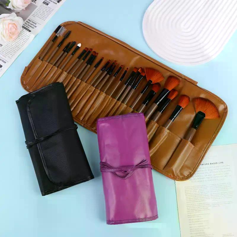 24pcs Makeup Brush Sets Professional Cosmetics Brushes Eyebrow Powder Foundation Shadows Pinceaux Make Up Tools With Storage Bag
