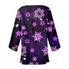 Women's Casual Fashion Christmas Print Lightweight Medium Length Jacket Cardigan