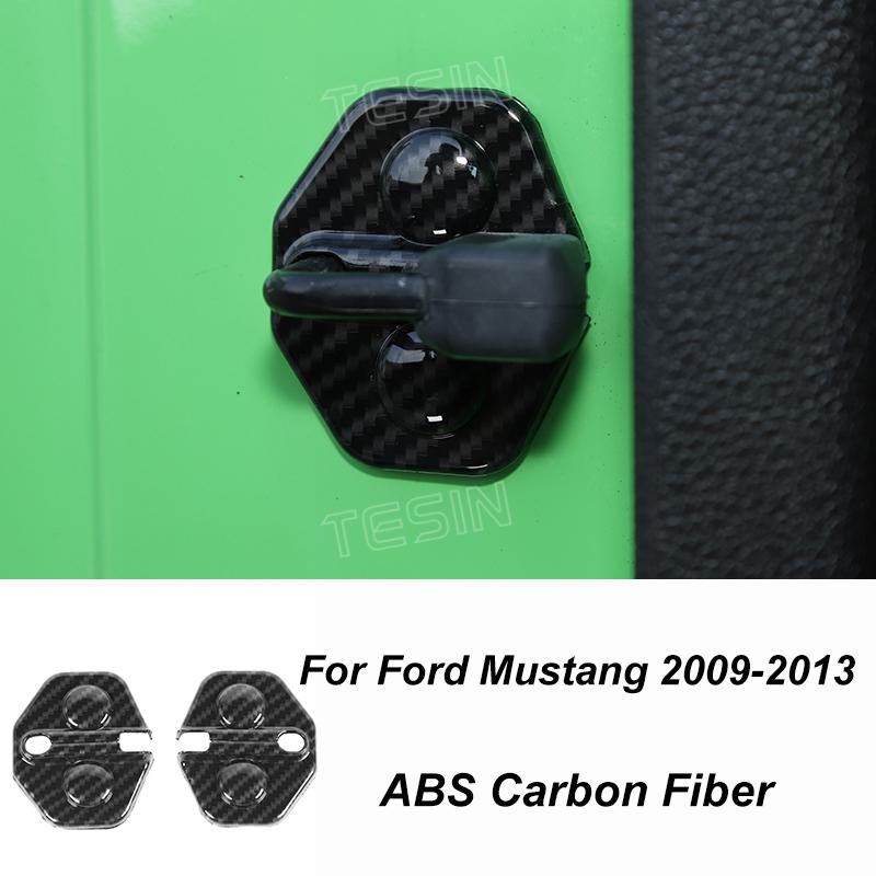 TESIN Autocolante de acoperire pentru decorațiuni interioare din fibră de carbon pentru Ford Mustang 2009 2010 2011 2012 2013 2014 Exterior