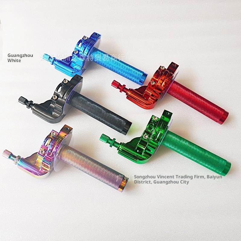1 ks Rukojeti plynu otočné řídítka 22 mm Univerzální hliníkový akcelerátor pro motocykl moped skútr kolo M10*1.5