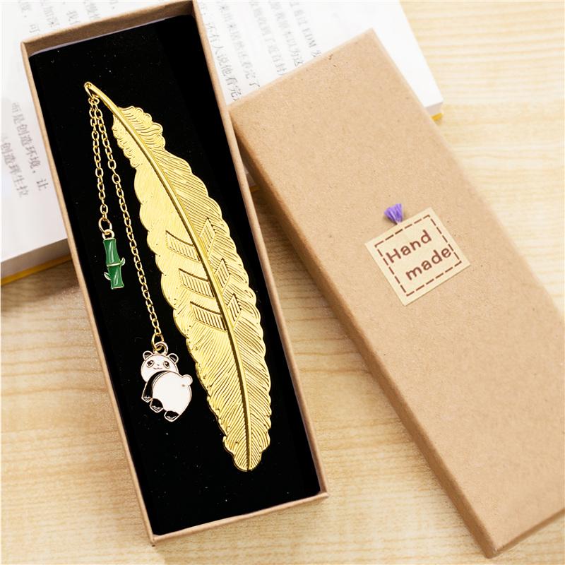 Elegant Metal Panda Bookmark Gift Box - Chinese Style for Teacher's Day, Graduation & Birthdays