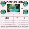 2D Lush Rainforest Waterfall Wall Tapestry Tropical Nature Background Cloth for Home