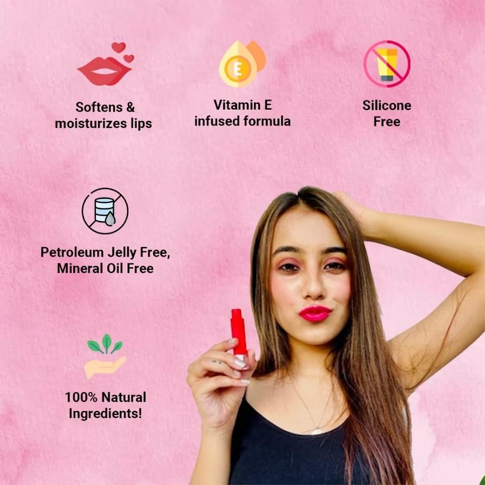 Baume à lèvres très hydratant Iba - Fraise (4.5gm)