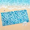 Color Blocking Diagonal Stripe Splicing Beach Towel, Ultra-fine Fiber Absorbent Bath Towel, Swimming Pool Special Large Towel