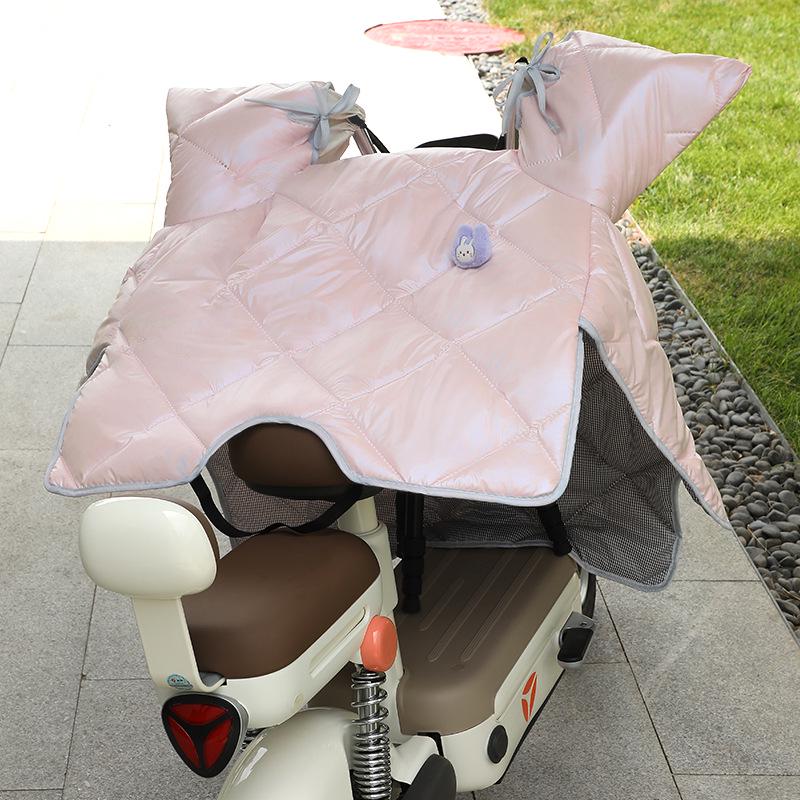 All-Season Electric Vehicle Windshield Cover: Universal Sun & Rain Protection, Waterproof, Thickened for Winter, Ideal for Motorcycles