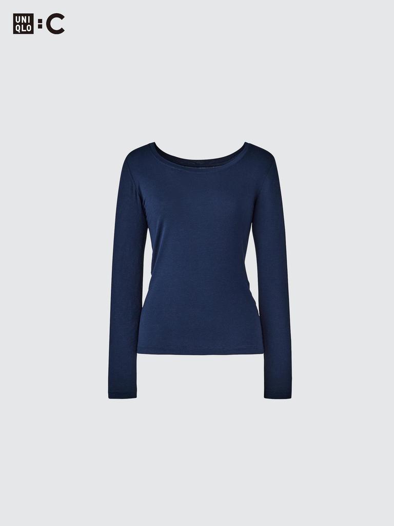 Uniqlo HeaTTech Cashmere Blend U Neck T