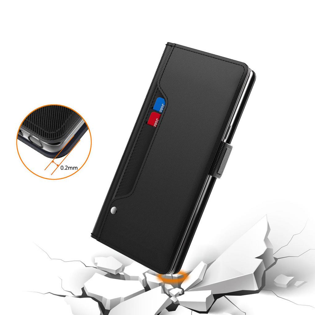 For Motorola Moto G54 5G Cell Phone Cases Card Slot Support Stand Leather Cover with Mirror