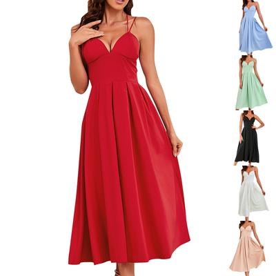 Womens Sexy Backless Sleeveless  Condole Belt Sequins Dress Cocktail Prom Gown Dress