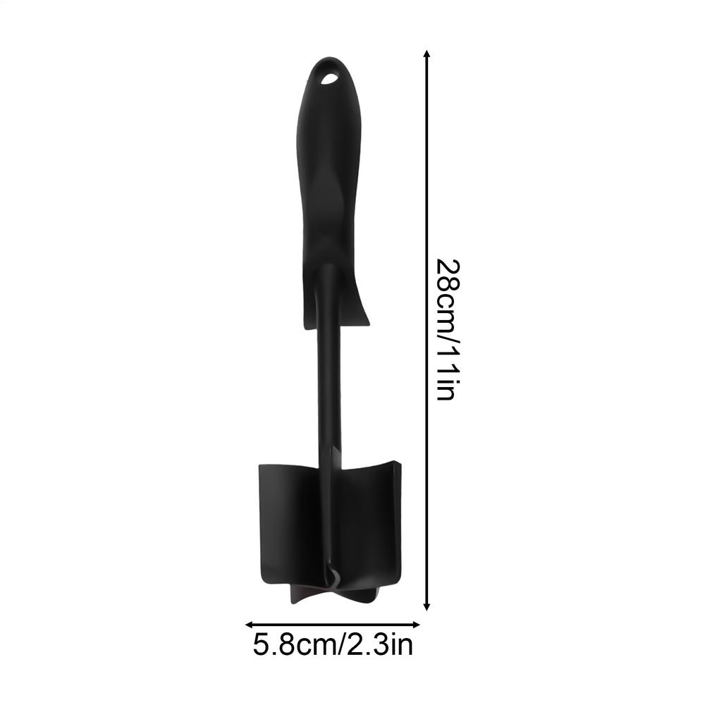 

Meat Chopper 5-curved Blade Meat Grinder Hamburger Grinder Ergonomic Non-Slip Food Smasher For Mashed Potatoes Meat Separation чорний