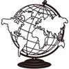 Wrought Iron World Map Wall Art, Black Metal Sculpture for Home Living Room Office Decor