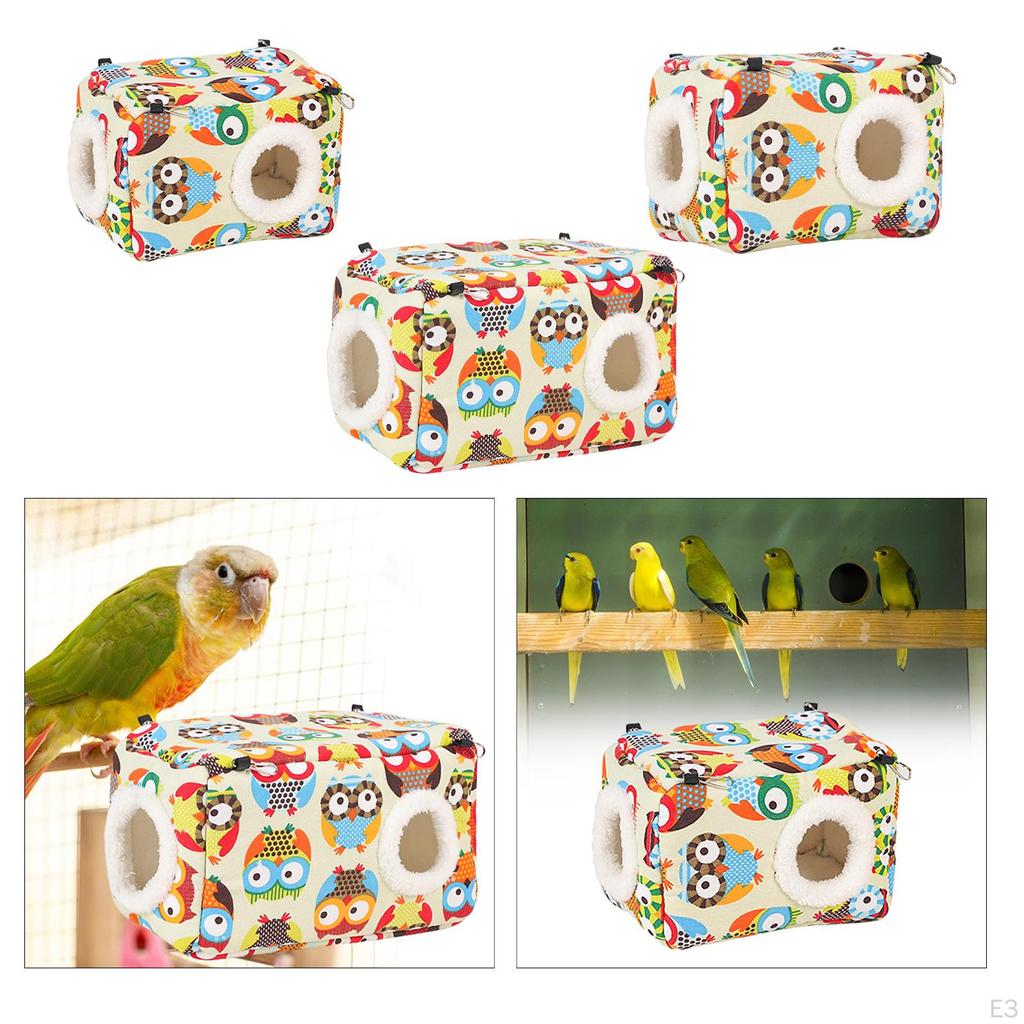 Hamak Domek dla Ptaków Łóżko do Spania Klatka Wiszące Gniazdo dla Małych Zwierząt Papużek Falistych