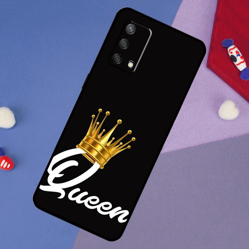 

Чехол-корона Король Королева Для Oppo A78 A18 A38 A74 A94 A54 A58 A98 A80 A60 A40 A96 A76 A16 A15 A17 A57 A5 A6 Pro OPPO A74 5G