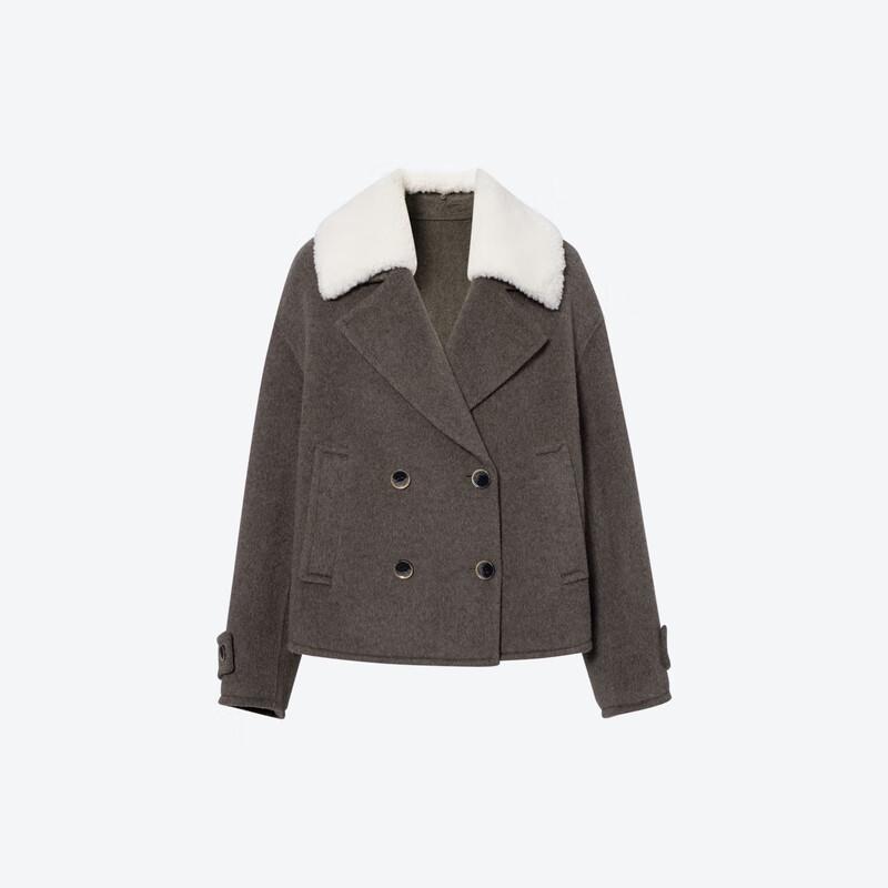 SEIFINI Women's Wool Blend Short Jacket