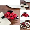 Handcrafted Floral Hair Claw Clip In Classic Colors Perfect For Elegant Everyday Hairdos