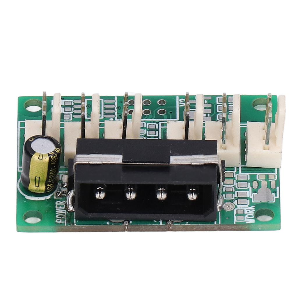 Fan Hub Adjustable Speed 2K‑50KHZ Adjustable 3Pin 2510 12V Fan Controller for Computer Industrial Ca