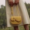 Niche Design Spring and Autumn Style Fresh and Simple Little Cute Solid Color One-shoulder Crossbody Fashion Saddle Bag
