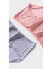 100% Cotton Modal Women's Underwear: 100-Pack, Antibacterial, Breathable, Silky Soft, Seamless Mid-Rise Triangle Briefs.