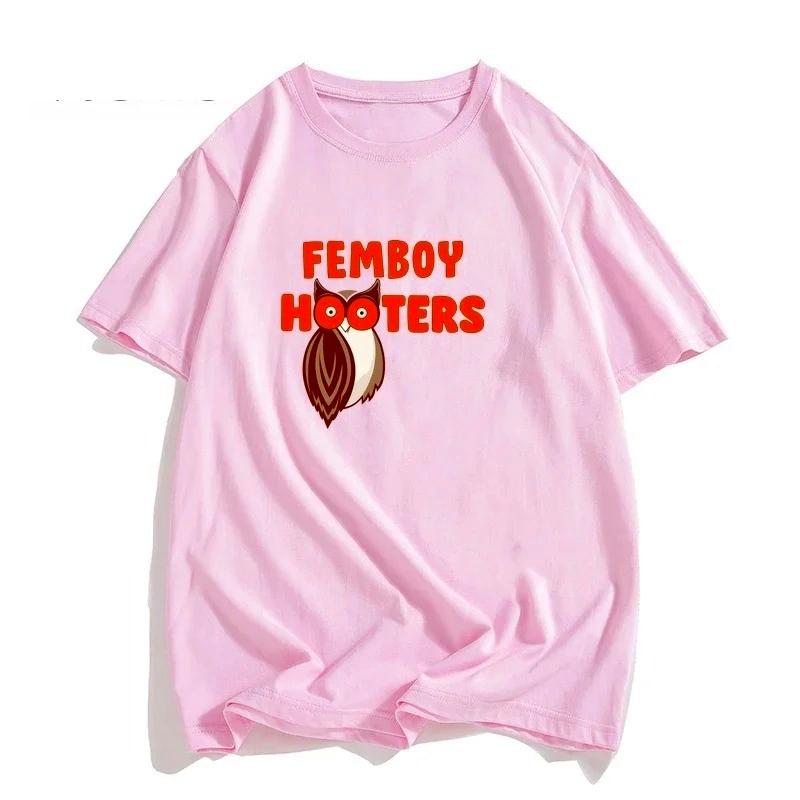 

Cartoon Graphic T Shirts Womens Summer FeUnisex Clothes Femboy Hooters Original Owl T Shirt for Women Casual Sleeve 4XL