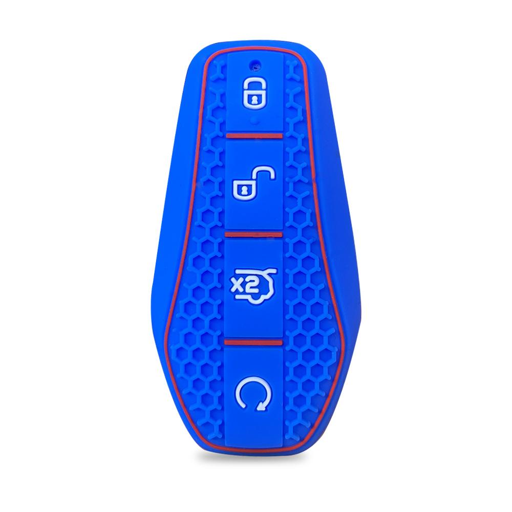 4 Buttons Silicone Car Key Cover Case Shell Keyring For Byd Song Pro Han Ev Max Tang Dm Qin Plus Yuan Dolphin E2