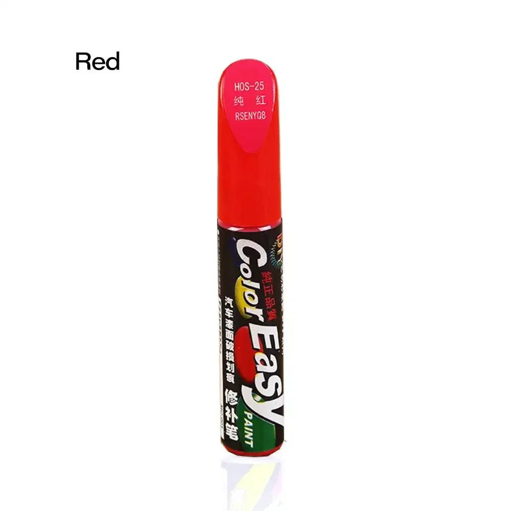 Rotulador para reparar arañazos en la pintura del coche, resistente al agua, para el cuidado de la banda de rodadura de los neumáticos del coche, mantenimiento del automóvil, color negro, blanco, rojo y plateado
