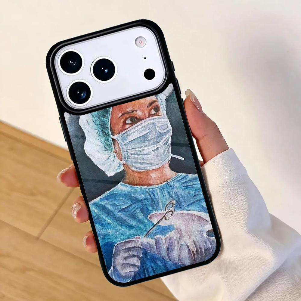 Medicine Doctor Nurse Mobile Phone Case for IPhone 17 AIR 16pro Max 15 14 13 12 11 Bumper Cover