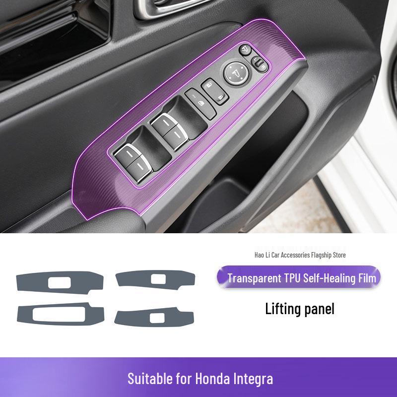 Honda Integra 22-25 Gear Shift Sticker: Transparent TPU Protective Film for Interior.