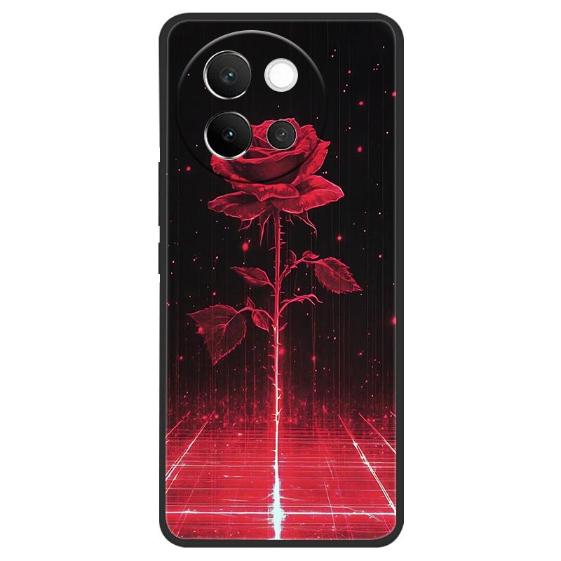 For Vivo V40 Lite 5G Case Marble Soft Matte Silicone Back Cover For Vivo V40 Lite V40Lite Full Coverage Phone Shell 6.78" Coque