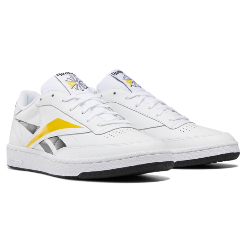 Reebok Club C Vector 'Black Toxic Yellow' Sneakers EF8839
