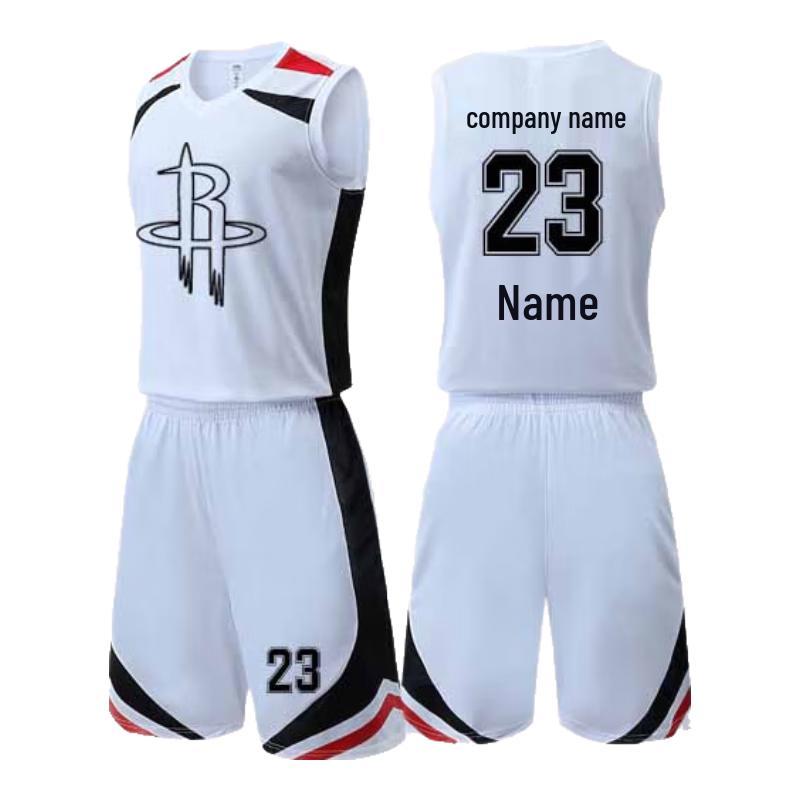 

Unisex Breathable Basketball Jersey & Shorts Set M