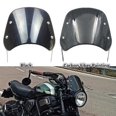 Motorrad Windschutzscheibe Windabweiser Windschutzscheibe Universal für Harley Honda Yamaha Kawasaki Suzuki 6,5"-9,45"