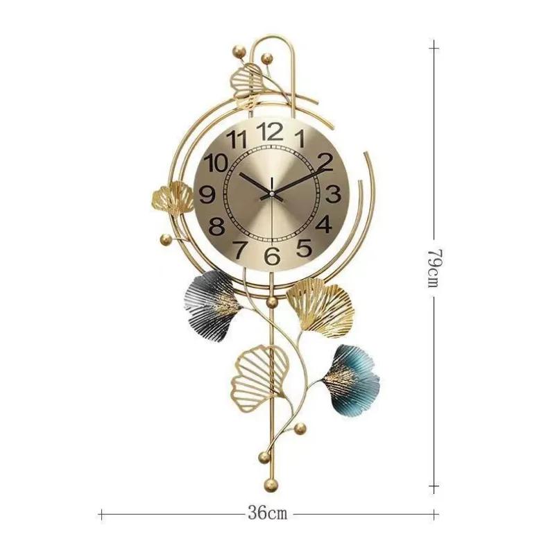 Light Luxury Decoration Clock Living Room Dining Room Home Wall Clock Creative Clock Silent Wall Clock Home Decoration Ya1016