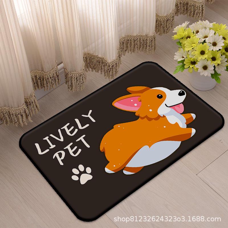Cartoon Absorbent Bathroom Mat - Non-Slip Door Mat for Home & Toilets