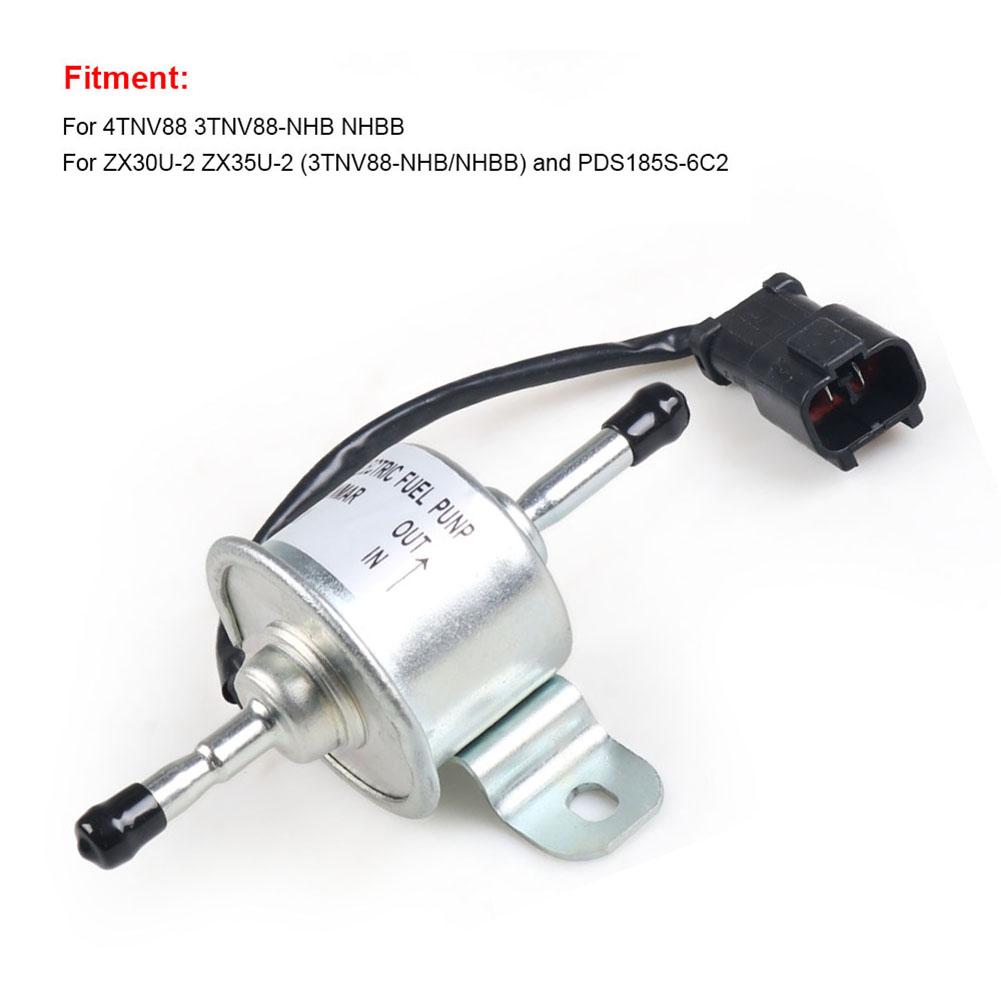 Ekskavatörler İçin 129612-52100 Harici Yağ Elektronik Yakıt Pompası 4TNV88 3TNV88-NHBNHBB 12V Elektronik Yakıt Besleme Pompası Aletleri