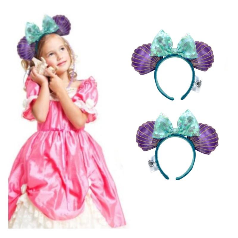 Cute Mermaid Headband For Girls Handmade Princess Hair Accessory With Avocado Trend