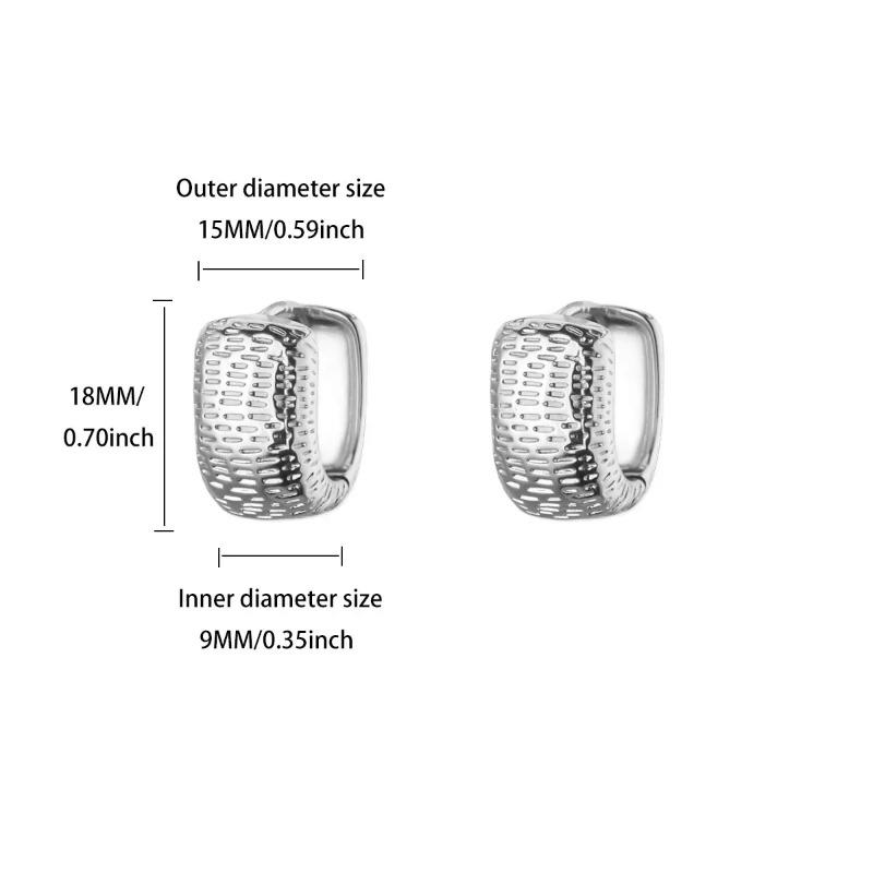 Zircon Cross Design Earrings Women's Color Retention Versatile Personality Temperament Earrings New Products