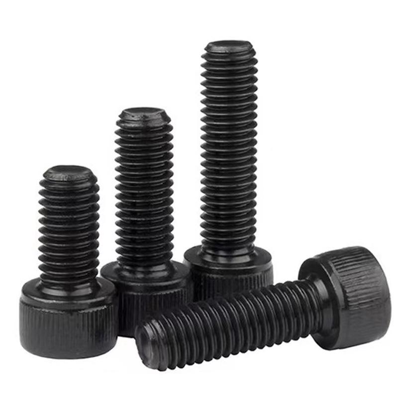 12.9 Black High-Strength Knurled Socket Head Cap Screw Bolt M2 M3 M5