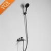 VGX Simple Bathroom Shower System Set Bathtub Faucets Set Bath Water Taps Shower Diverter Single Handle Tub Mixer Shower Crane