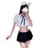 College Uniform Seduction Sex Female Cosplay Split Suit Pure Sweet Pleated Skirt