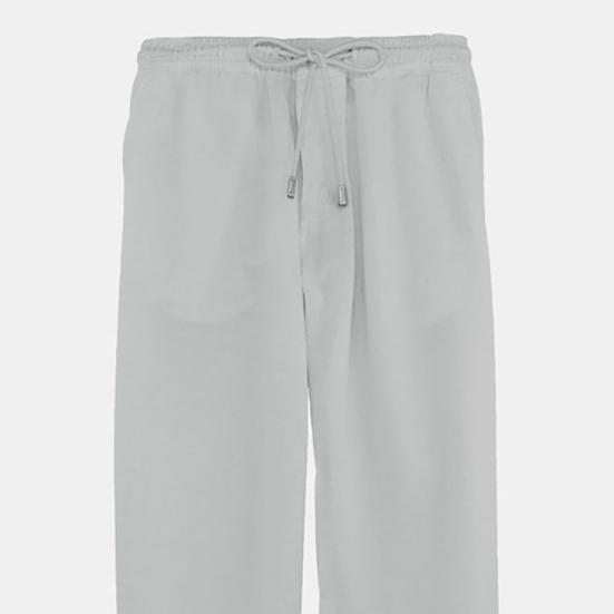 Jógové kalhoty se stahovací šňůrkou se středním pasem pánské jednobarevné kalhoty se širokými nohavicemi pro sport